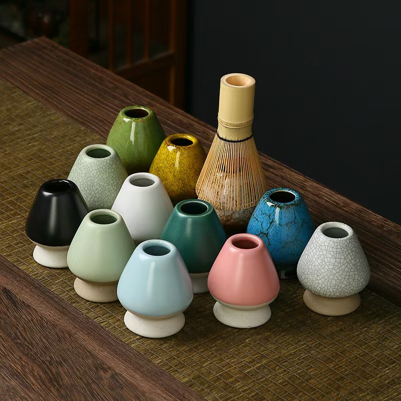 Matcha Bowl Chawan - Matcha Tea Whisk Holder Ceramic Holder