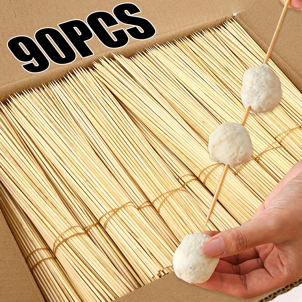 Bamboo Whisk Chasen - 90pcs Bamboo Stick Food Grade Bamboo