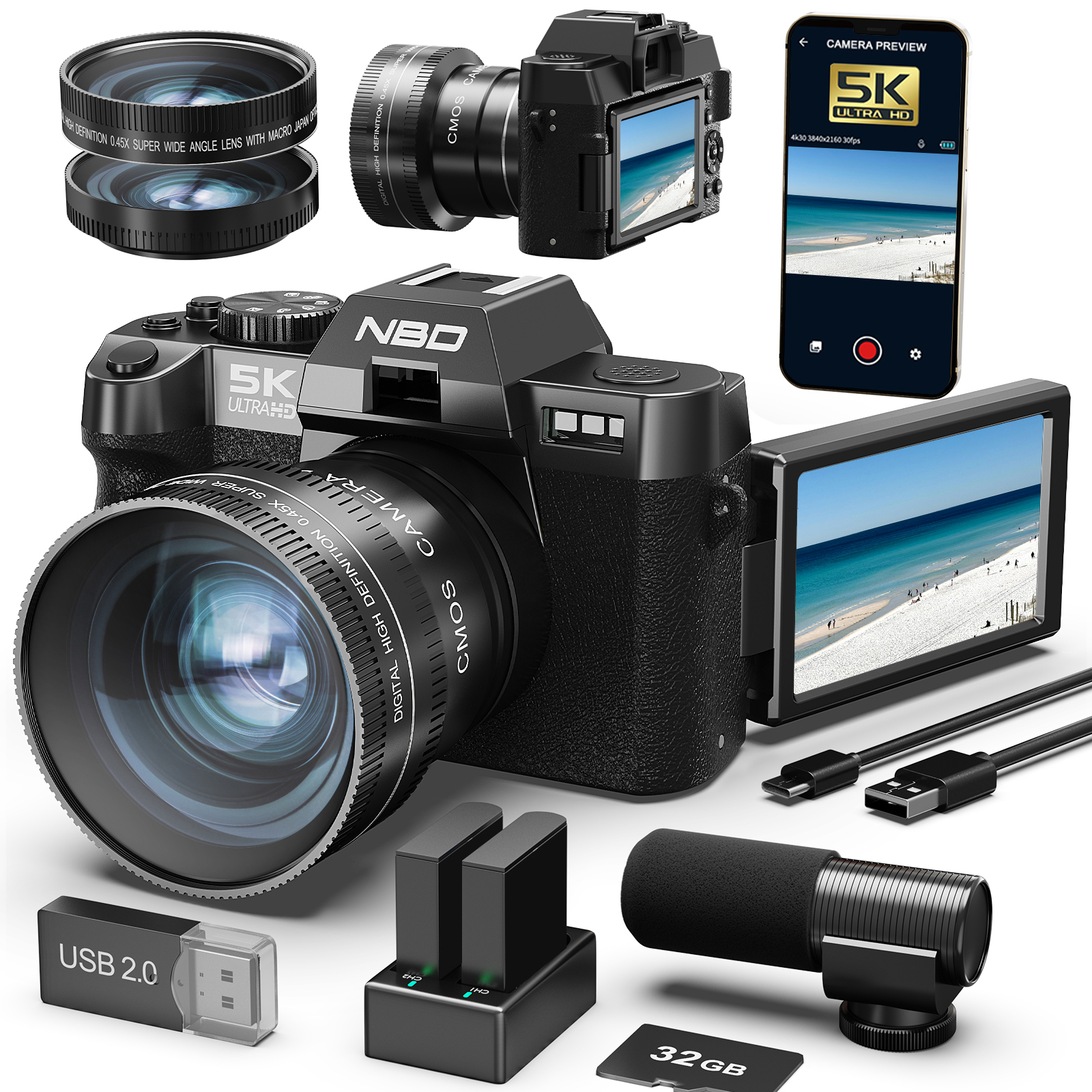 NBD Digital Cameras 5K&48MP Ph - đánh giá và giá Japanese Lifestyle Gifts