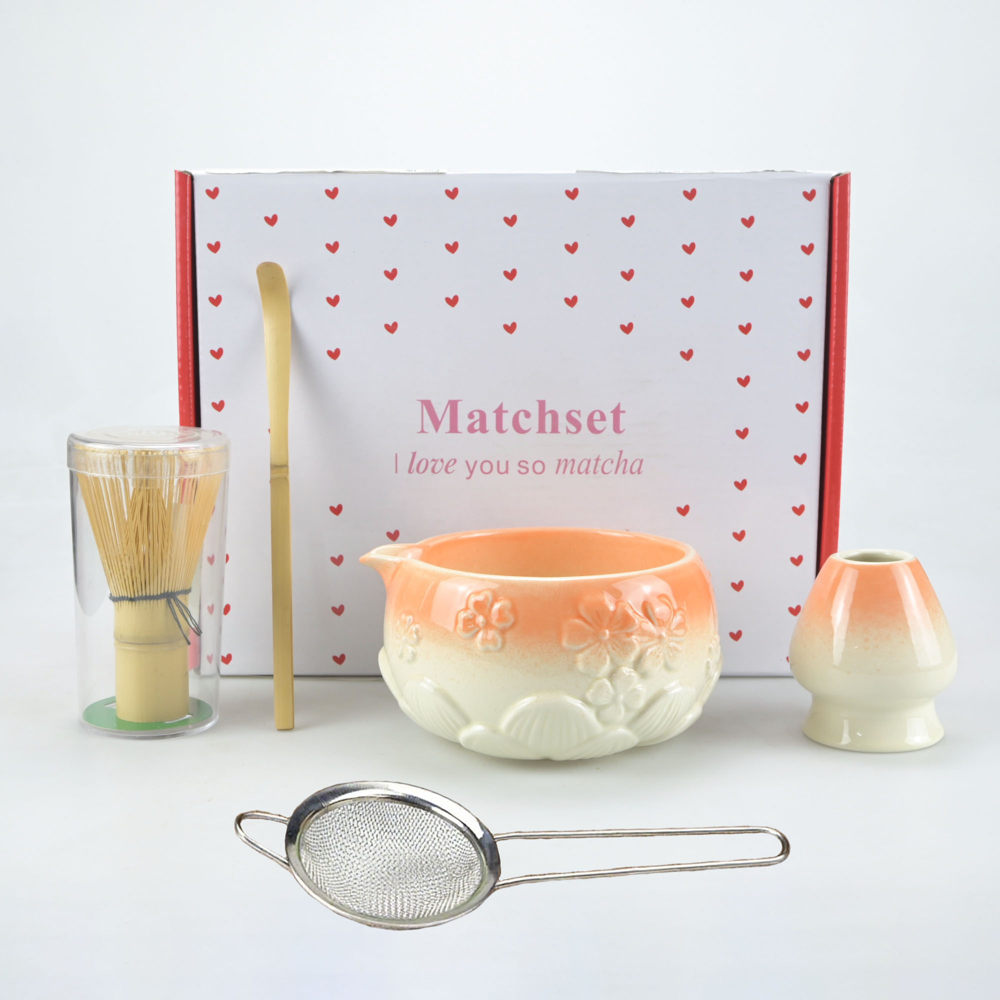 5pcs/set of Floral Matcha Tool - đánh giá và giá Matcha Bowl Chawan