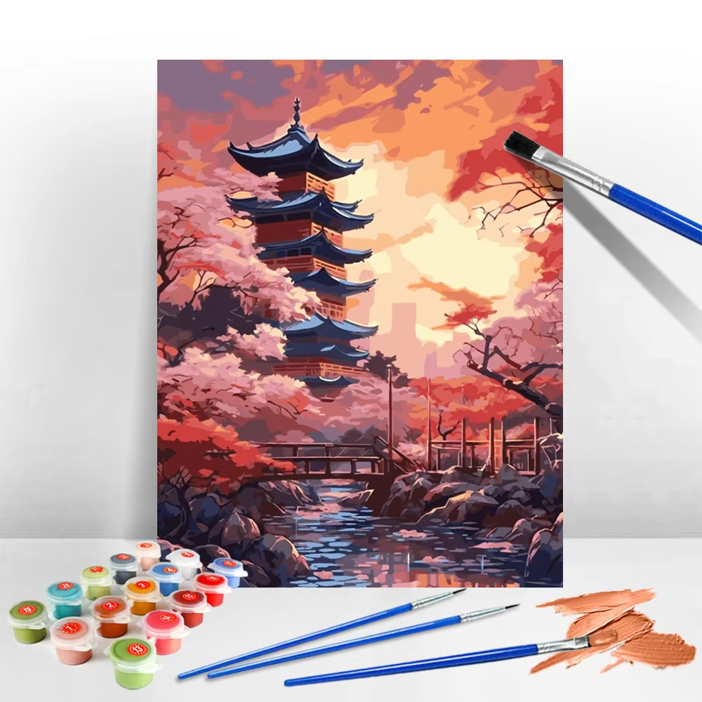 Handpainted Oil Painting Templ - đánh giá và giá Japanese Lifestyle Movie