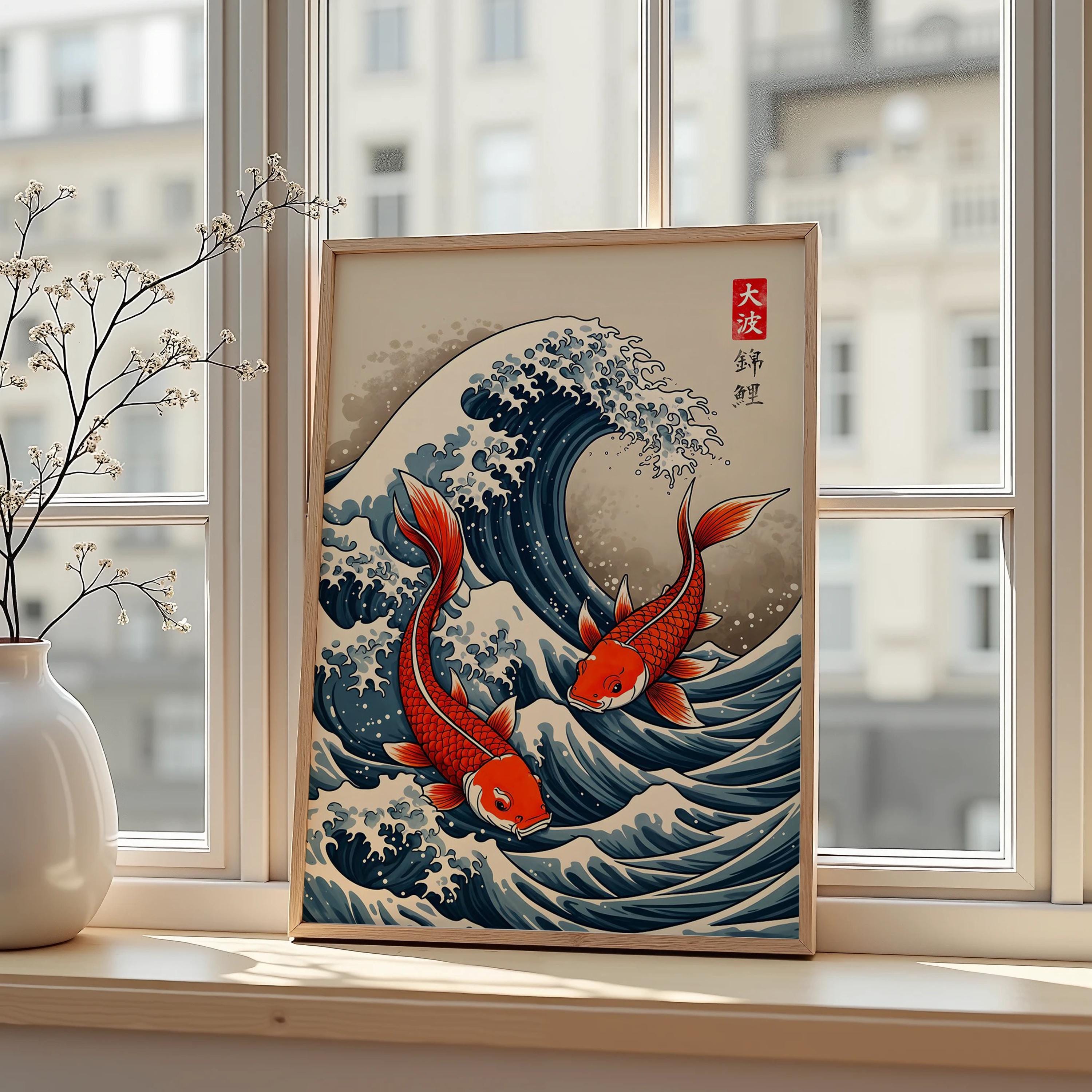 Japanese Red Koi Fish Canvas P - đánh giá và giá Japanese Lifestyle Gifts