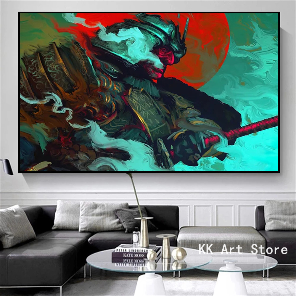 Japanese Samurai Canvas Painti - đánh giá và giá Japanese Lifestyle Gifts