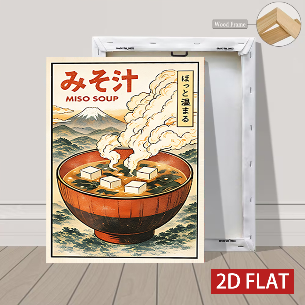 3 Counts Wooden Framed Canvas  - đánh giá và giá Japanese Lifestyle And Food