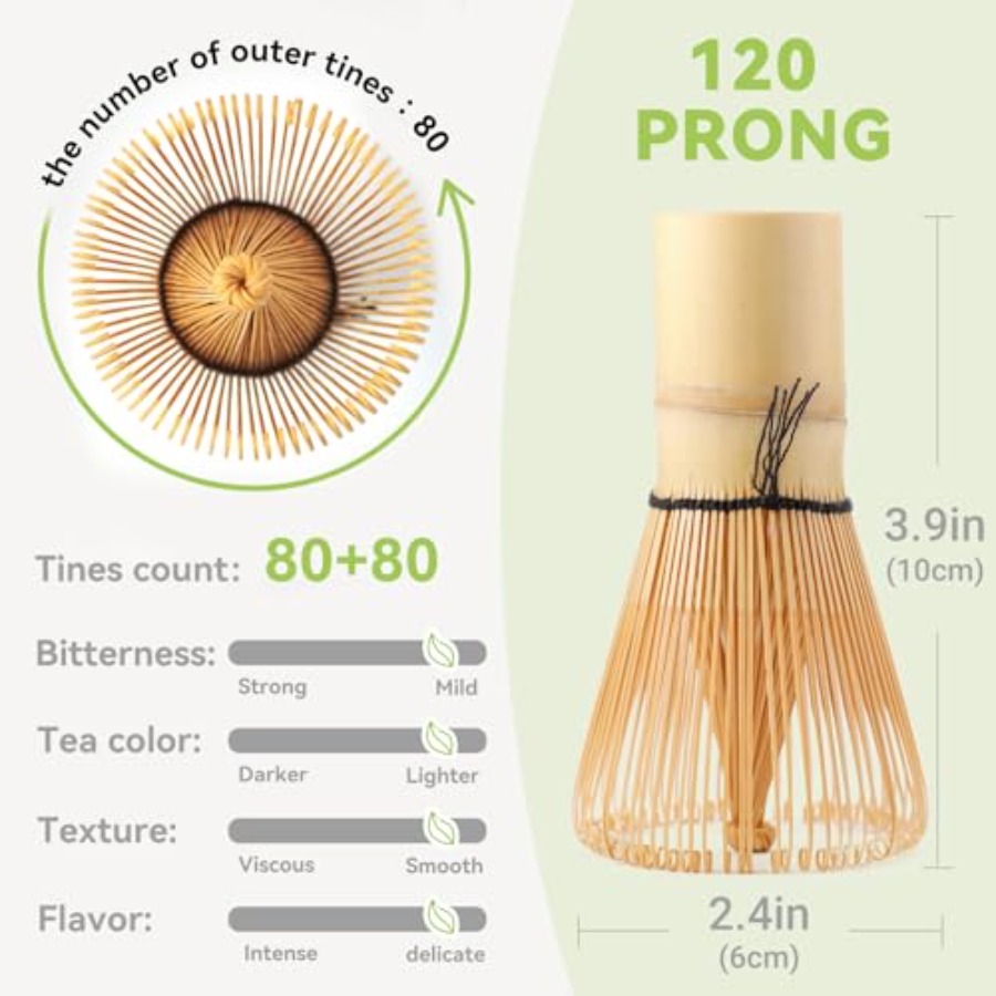 Bamboo Matcha Whisk 80/100/120 - đánh giá và giá Bamboo Whisk Chasen
