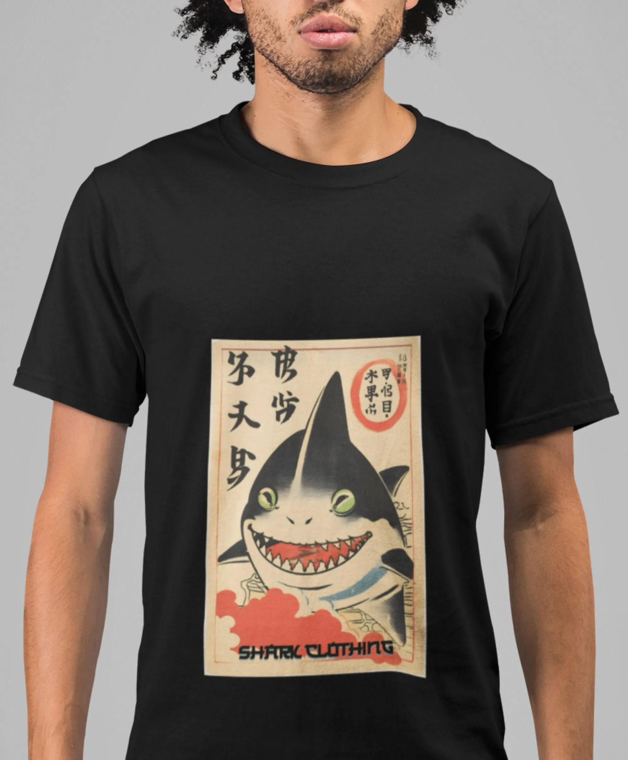 Japanese shark T Shirt Heavy C - đánh giá và giá Japanese Lifestyle Gifts