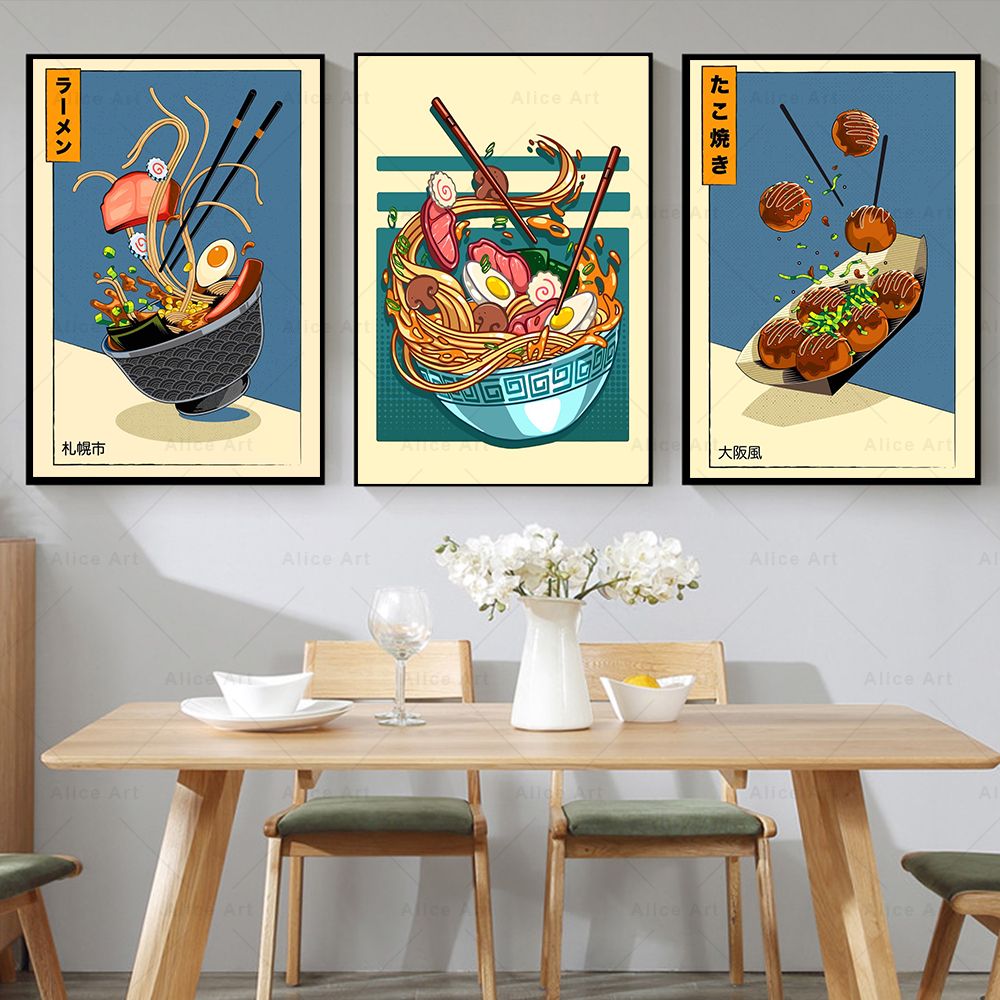 Japanese Style Poster Kitchen  - đánh giá và giá Japanese Lifestyle And Food
