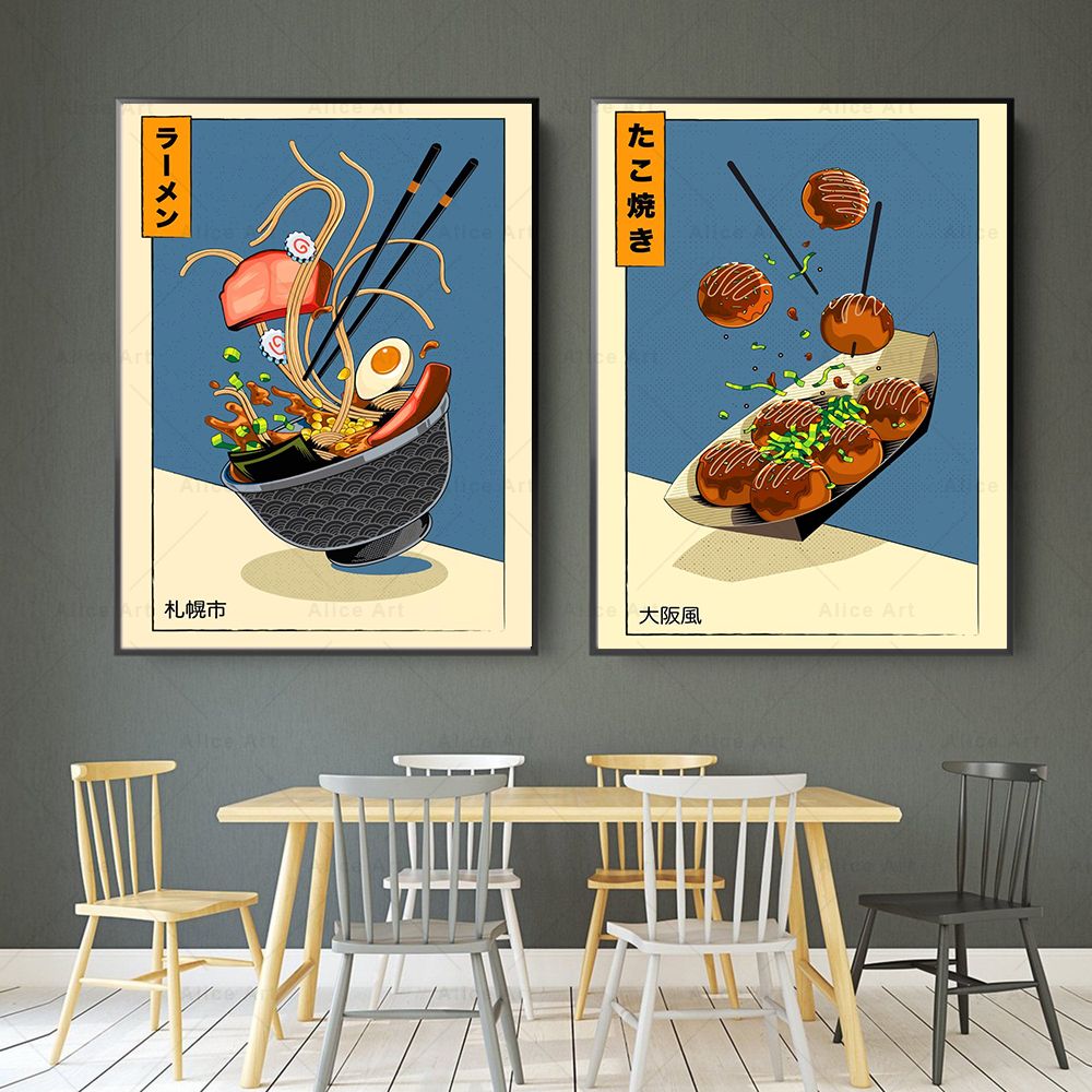 Japanese Style Poster Kitchen  - đánh giá và giá Japanese Lifestyle And Food