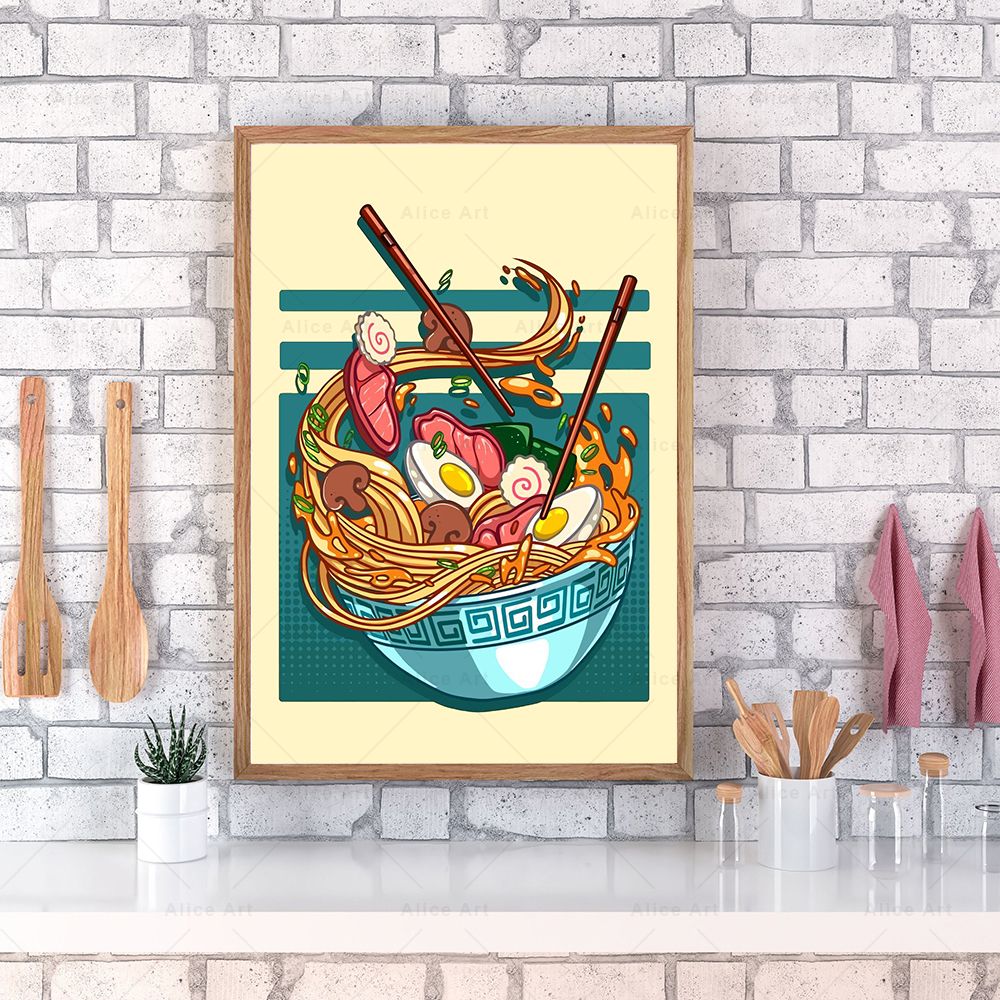 Japanese Style Poster Kitchen  - đánh giá và giá Japanese Lifestyle And Food