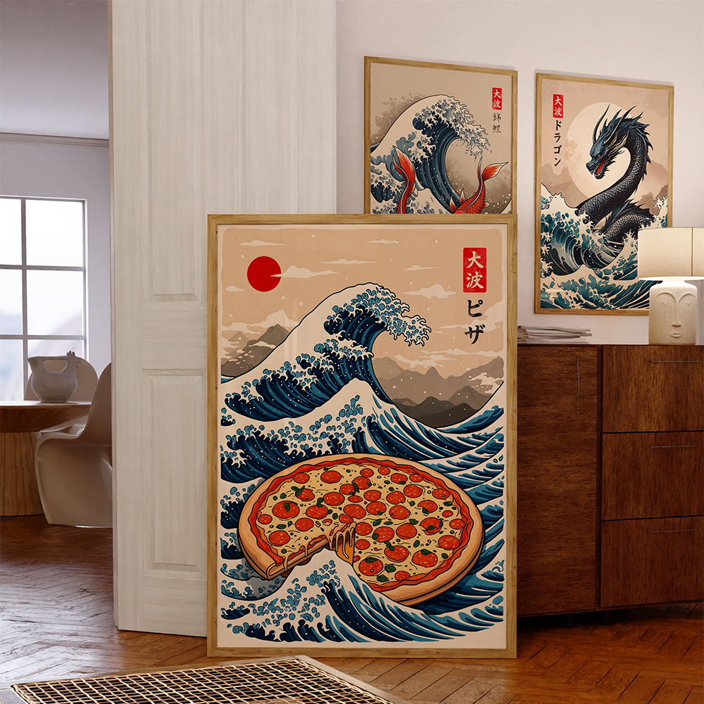 Japanese Great Wave Burger Art - đánh giá và giá Japanese Lifestyle And Food