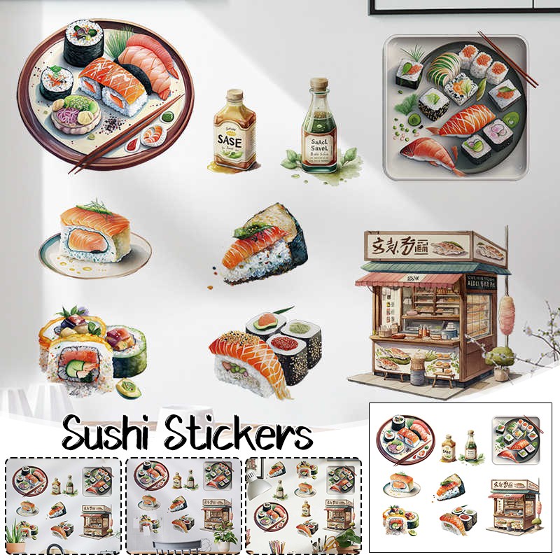 Japanese Food Sushi Sticker 3D - đánh giá và giá Japanese Lifestyle And Food